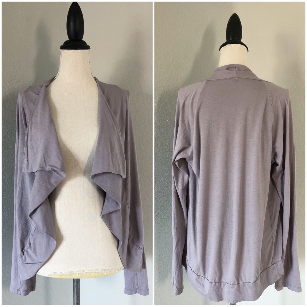Splendid Lavender Light Waterfall Cardigan